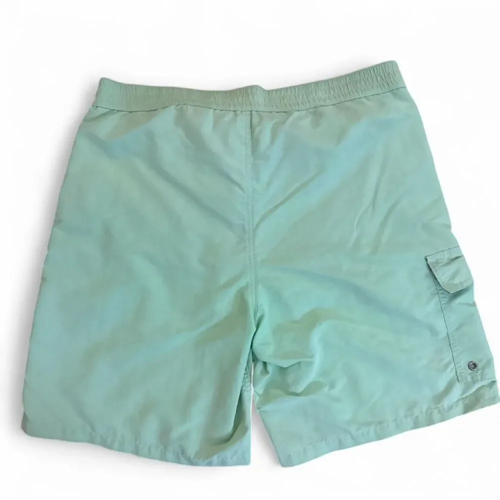 Polo Ralph Lauren mesh lined lime green cargo swim trunk shorts Small